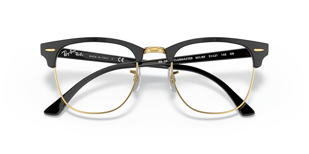 Ray-Ban Clubmaster Blue-Violet Light Clear L (51 - 21) with