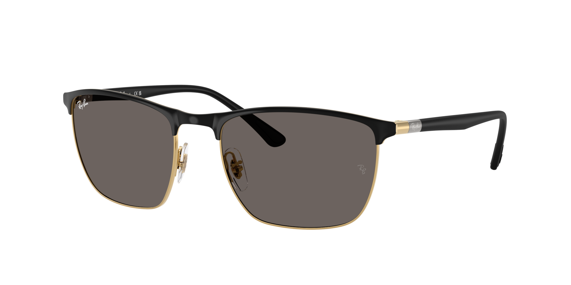 Ray-Ban Unisex Sunglass RB3686 -  Frame color: Black On Arista, Lens color: Dark Grey