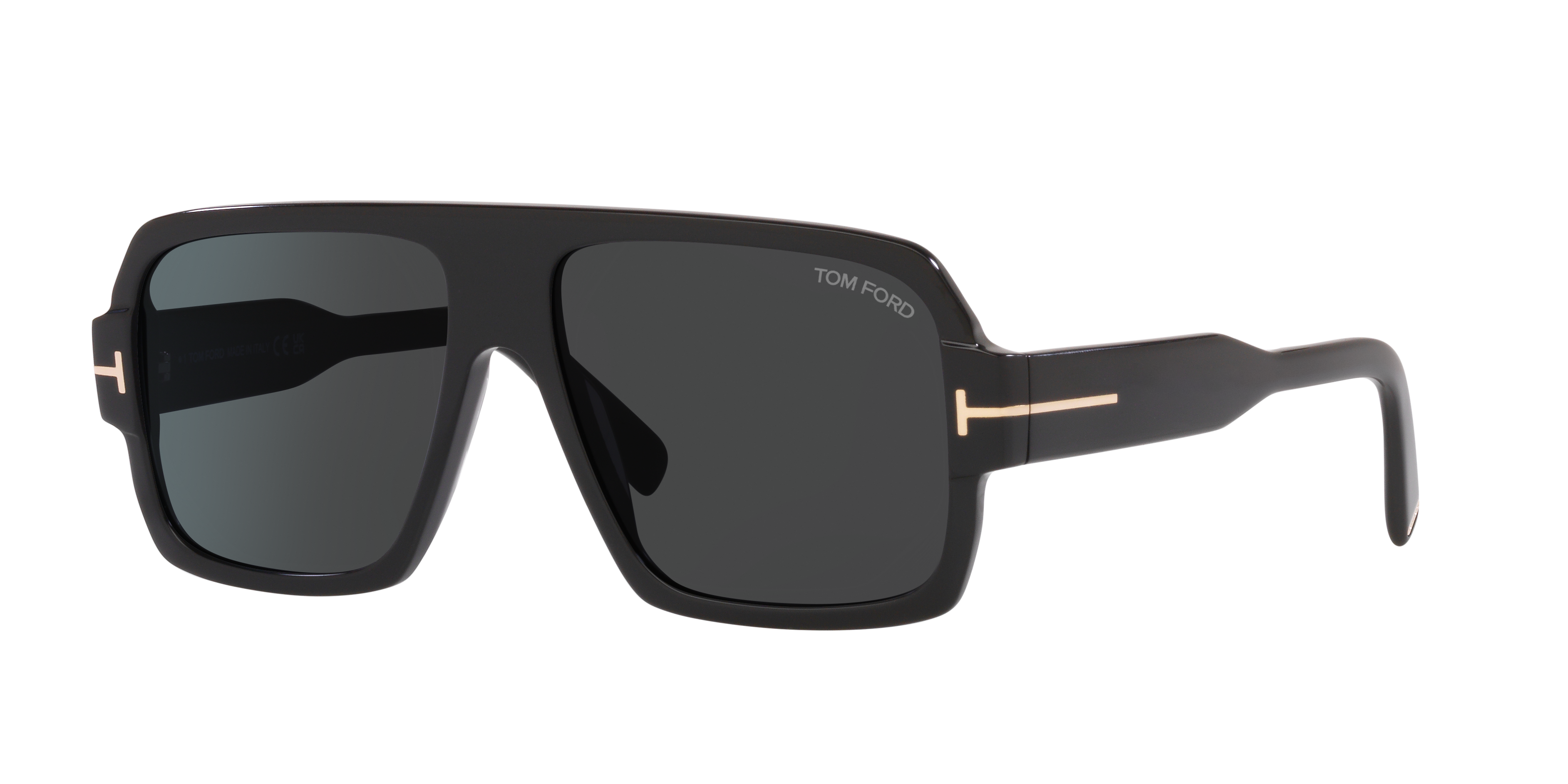 Tom Ford FT0933 XXL (58 - 15) with Grey lenses and Black frame