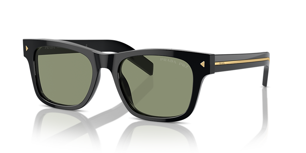 Prada PR A17S L (54 - 19) with Green lenses and Black frame