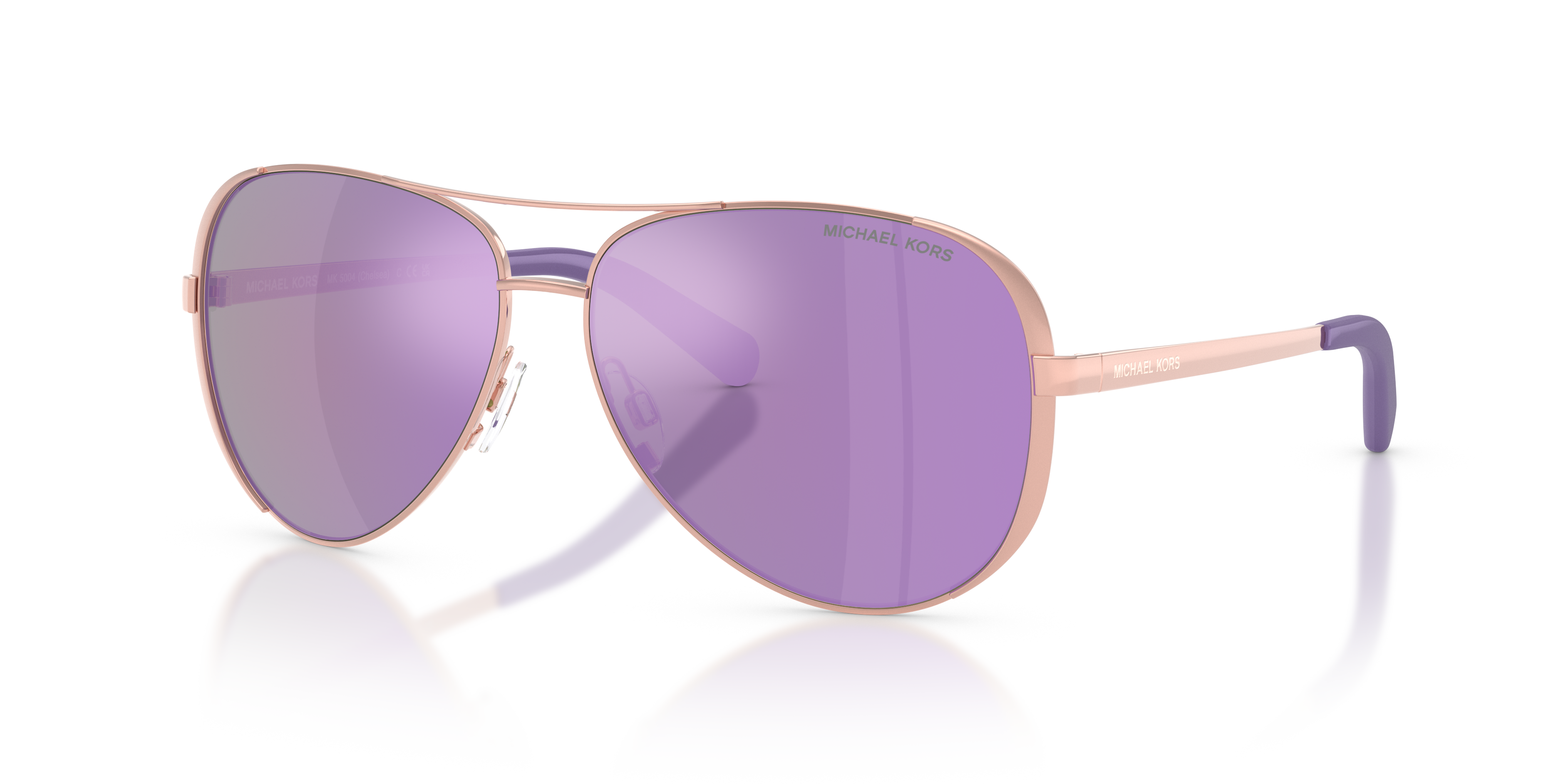 Michael Kors Chelsea L (59 - 13) with Violet lenses and Pink frame