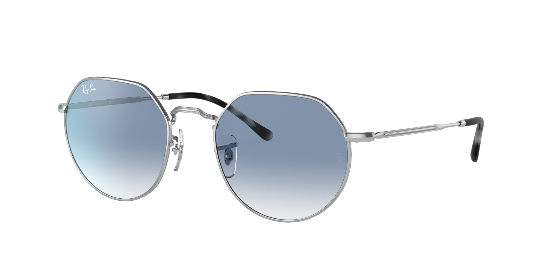Ray-Ban Jack L (53 - 20) with Blue lenses and Silver frame