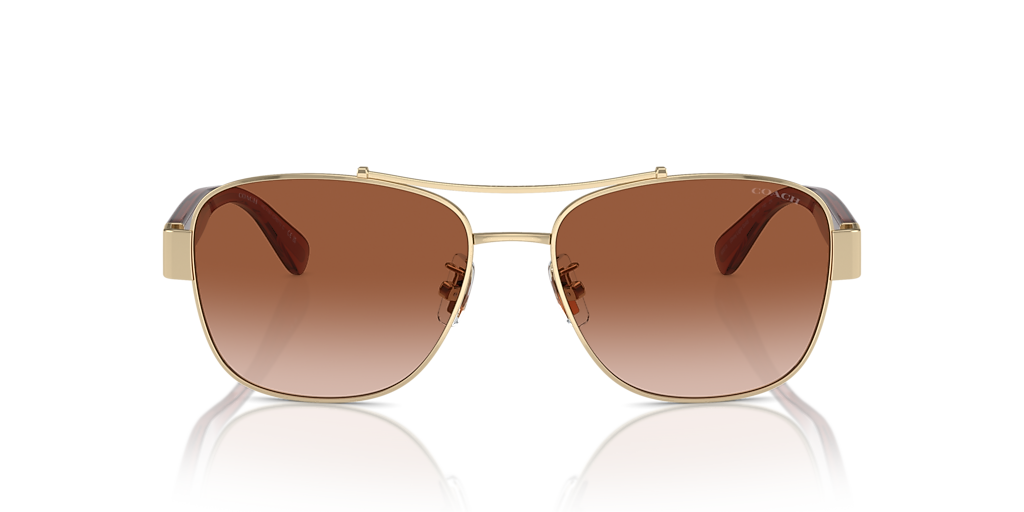 Coach CR617 M (56 - 16) with Brown lenses and Gold frame  display picture 1