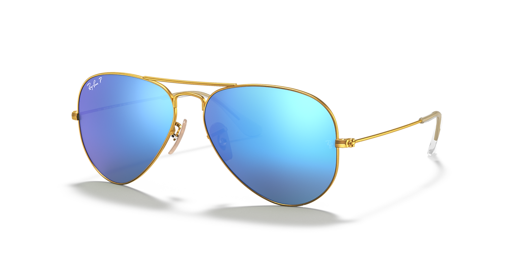 Ray-Ban Aviator Flash Lenses XL (58 - 14) with Blue lenses and