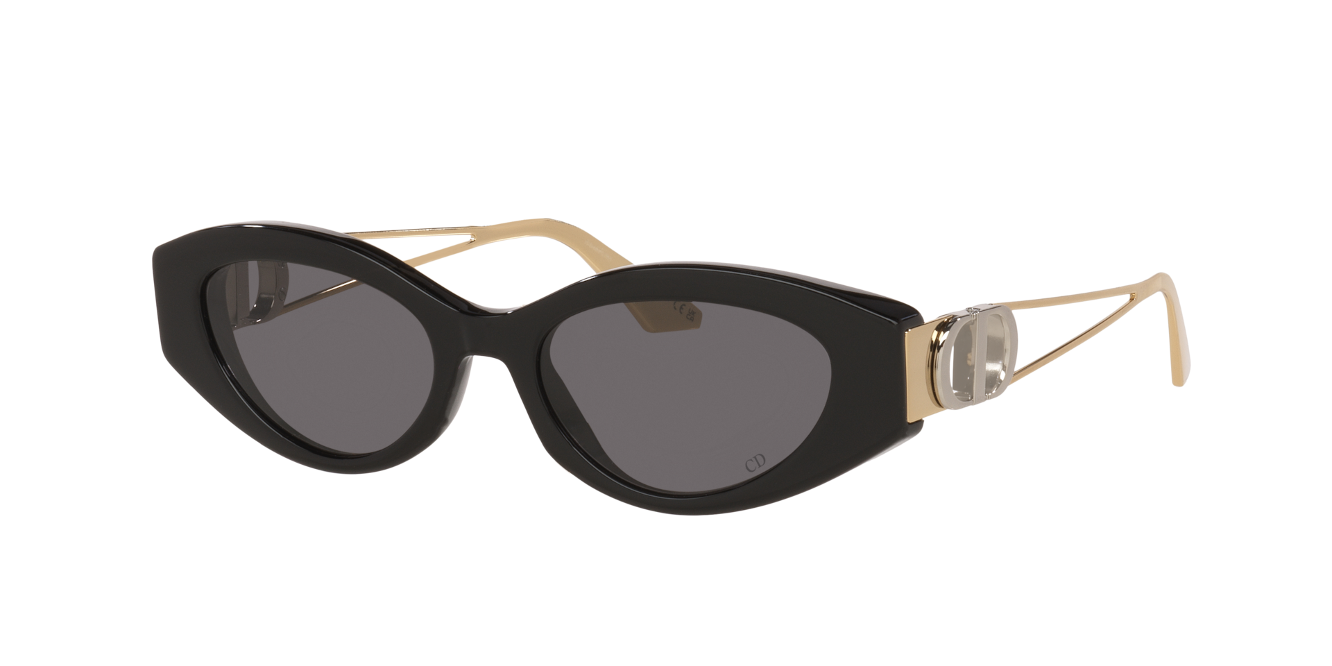 DIOR Woman Sunglass 30Montaigne B6I -  Frame color: Black, Lens color: Grey