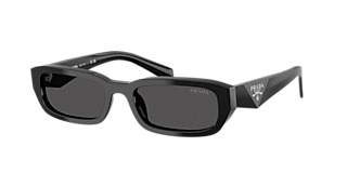 Prada PR 67ZS L (56 - 18) with Grey lenses and Gold frame