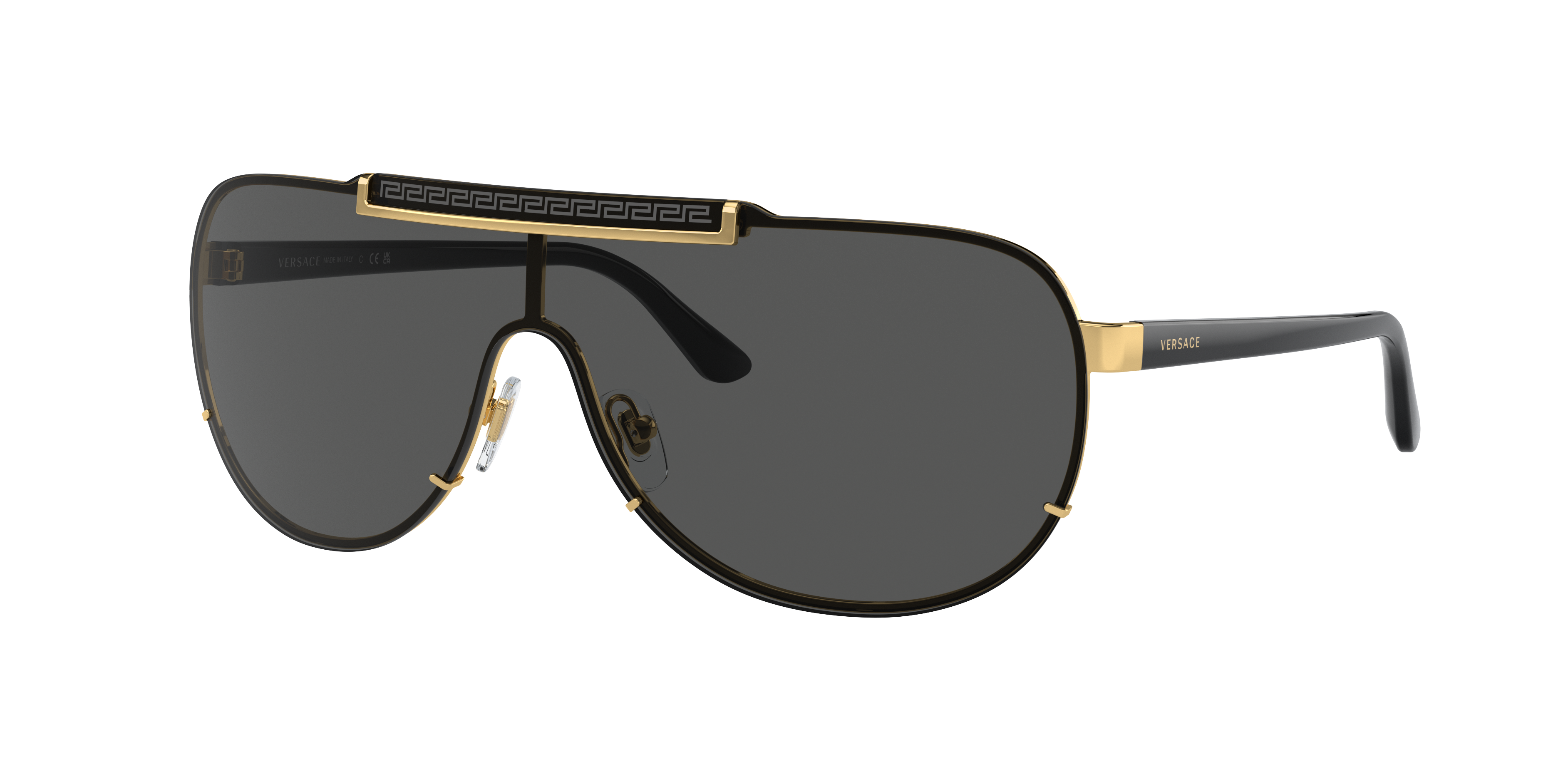 Versace VE2140 XL (0 - 140) with Grey lenses and Gold frame