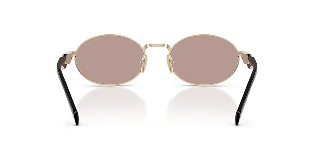 Prada PR 65ZS L (55 - 20) with Violet lenses and Gold frame