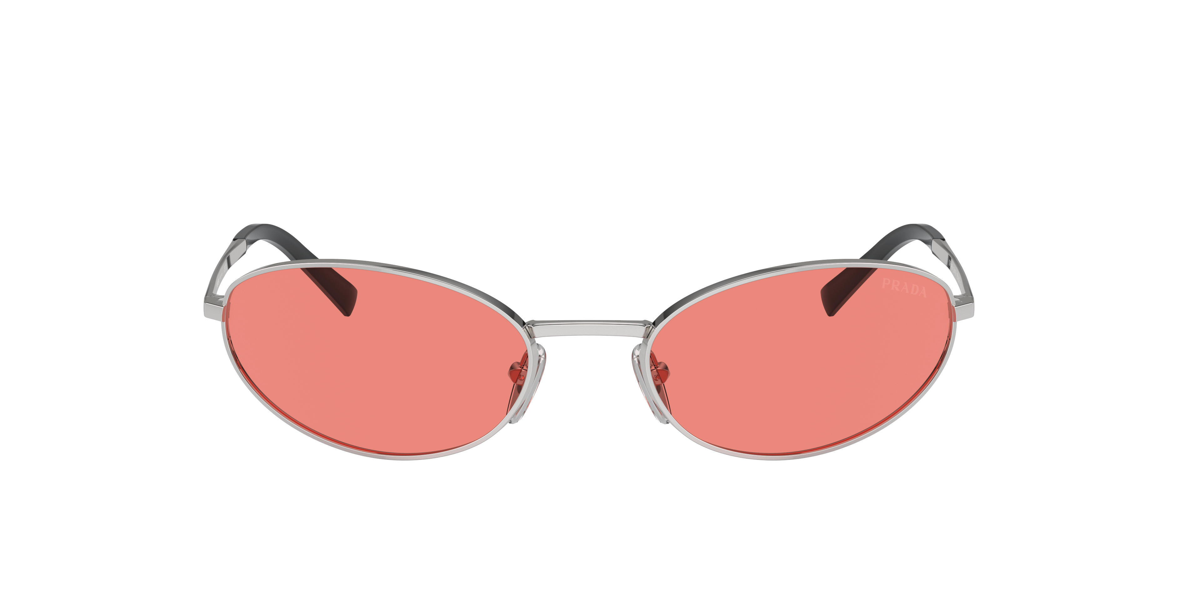 Prada PR A59S L (59 - 19) with Pink lenses and Silver frame
