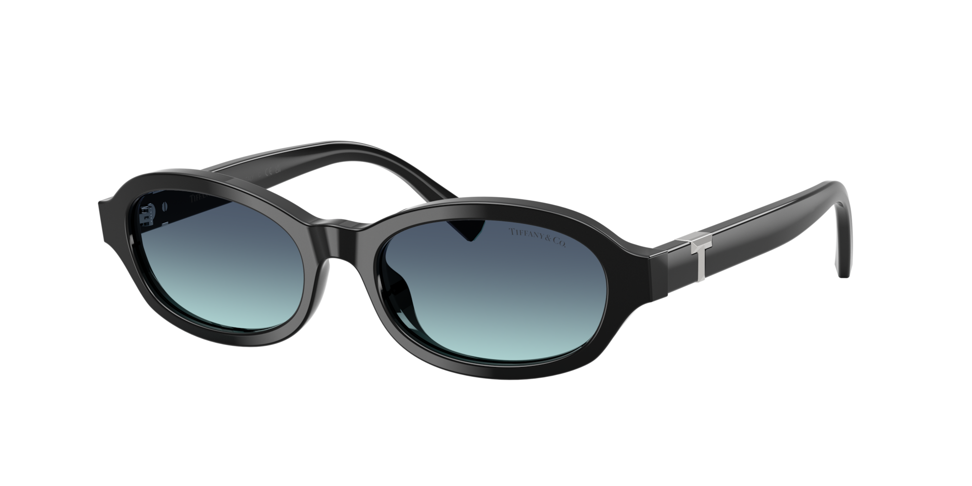 Tiffany & Co. Woman Sunglass TF4270U - Frame color: Black, Lens color: Azure Gradient Blue
