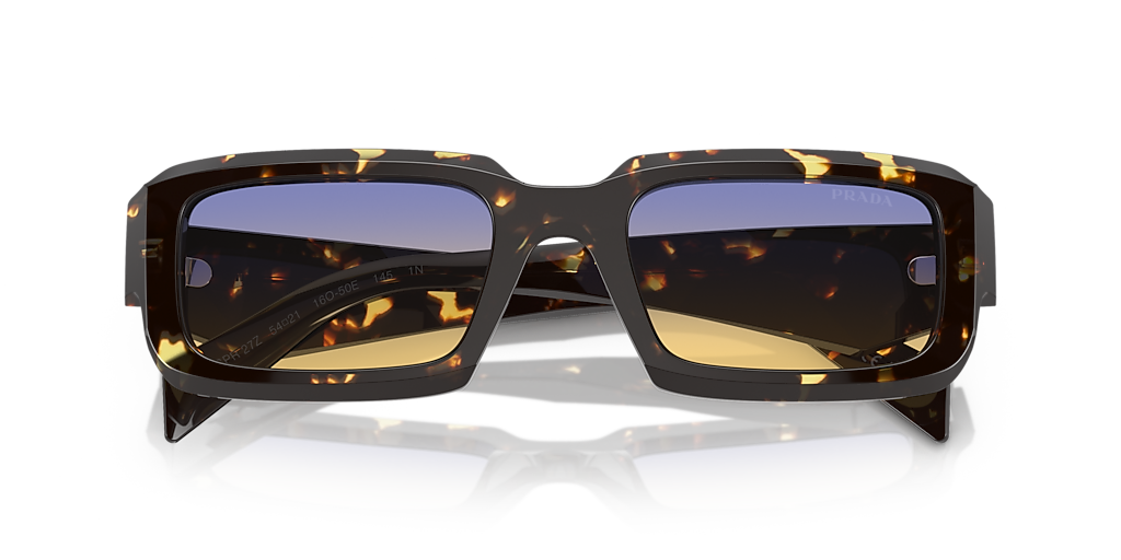 Prada PR 27ZS L (54 - 21) with Yellow lenses and Brown frame