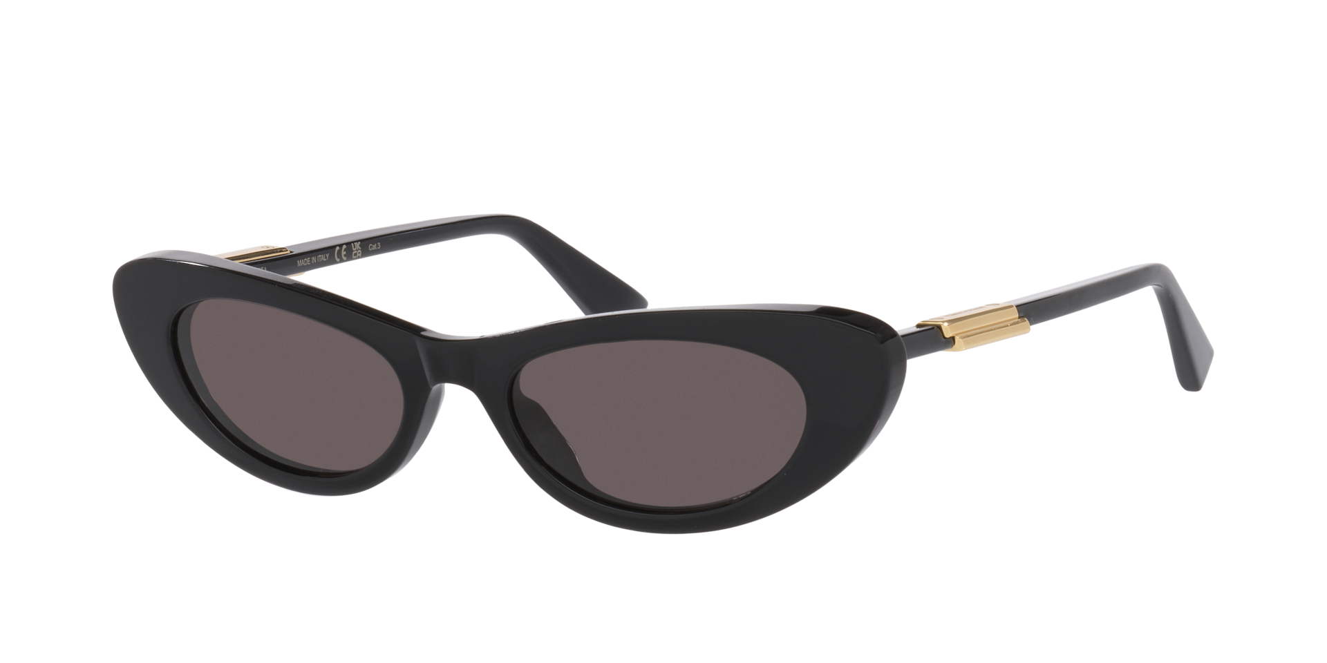 Bottega Veneta Woman Sunglass Bv1447S Frame color Black Lens color Grey