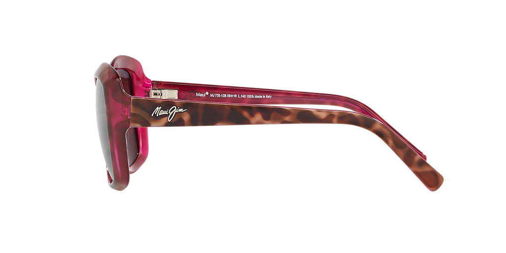 Maui Jim 735 Orchid M (56 - 19) with Pink lenses and Tortoise