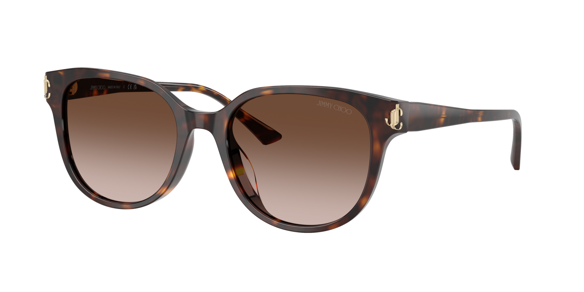 Jimmy Choo Woman Sunglass JC5057D -  Frame color: Havana, Lens color: Gradient Brown