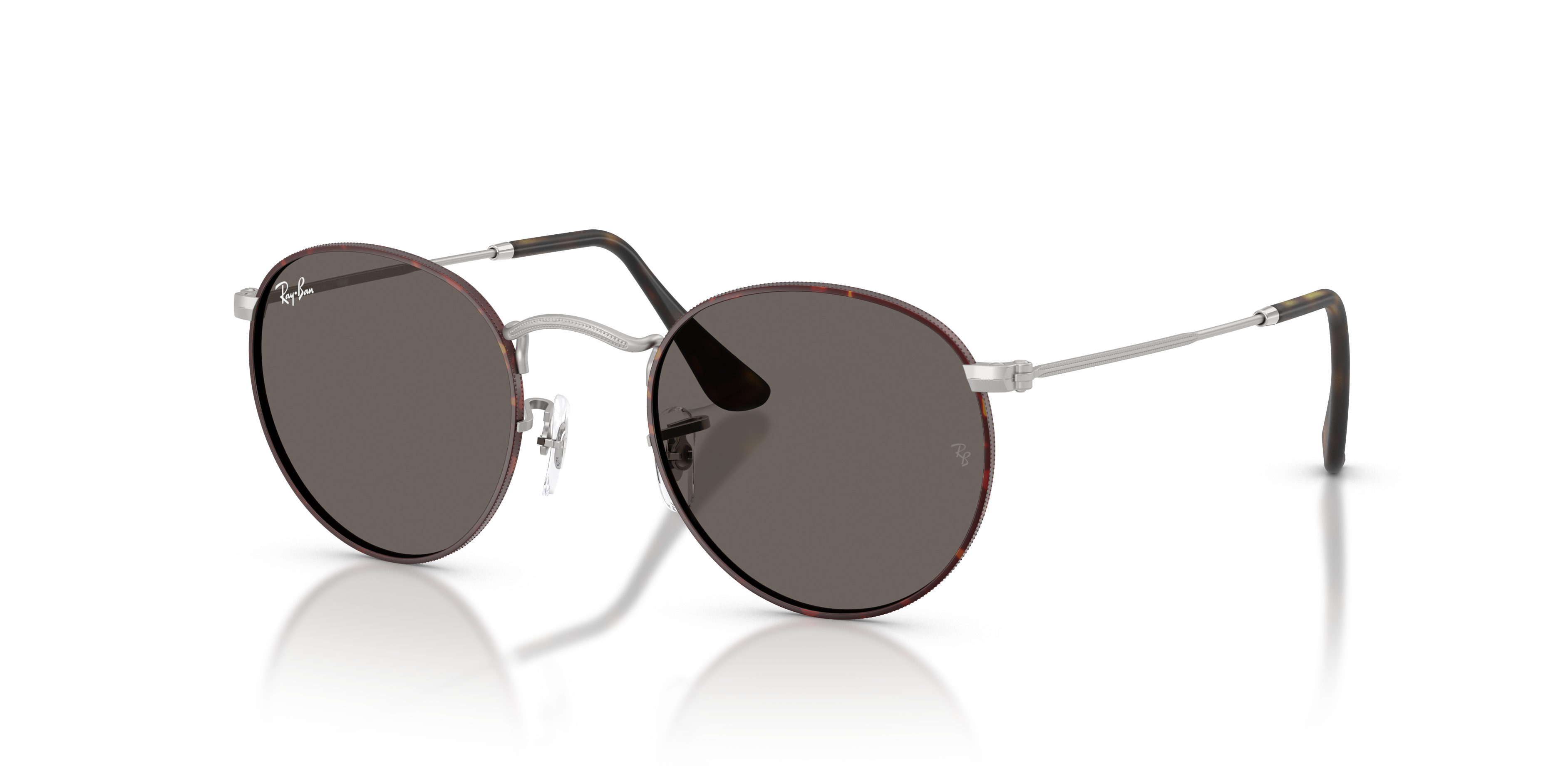 [未使用に近い] Ray-Ban ROUND L 53-21 Ray-Ban Round Metal L (53 - 21) with Grey lenses and Tortoise