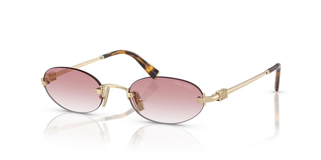 Miu Miu MU A54S S (51 - 20) with Pink lenses and Gold frame