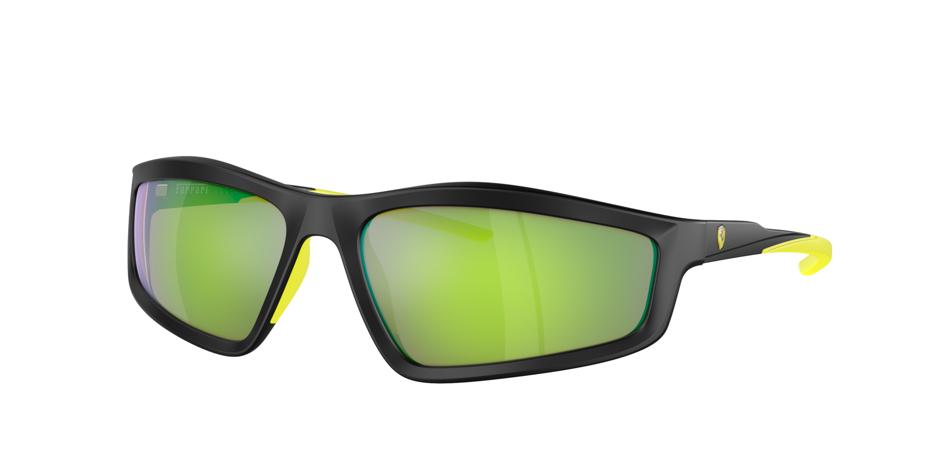 Scuderia Ferrari Man Sunglass FZ6007U -  Frame color: Matte Black, Lens color: Lime Mirror Green