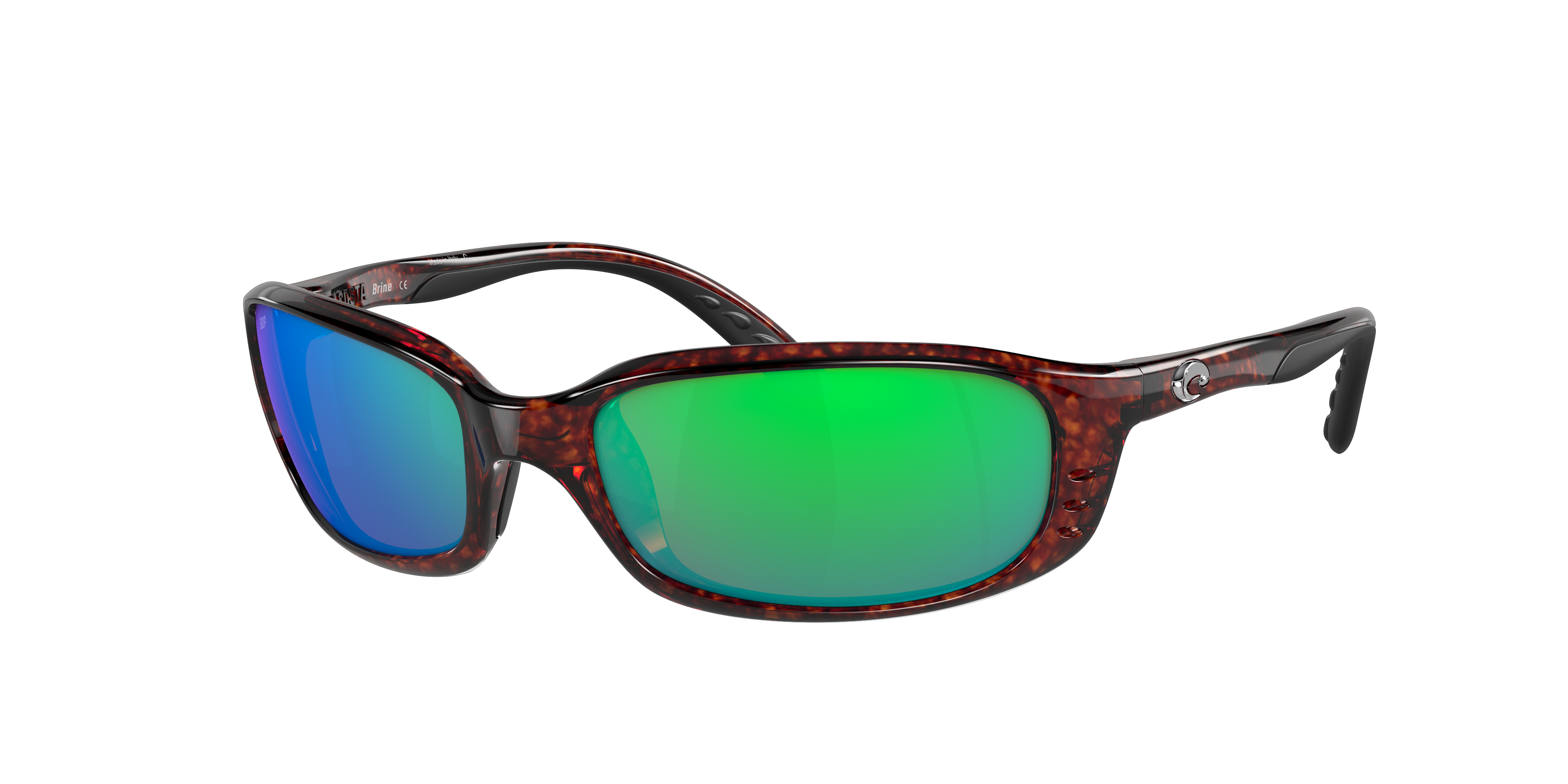 Costa Man Sunglass Brine -  Frame color: Tortoise, Lens color: Green Mirror