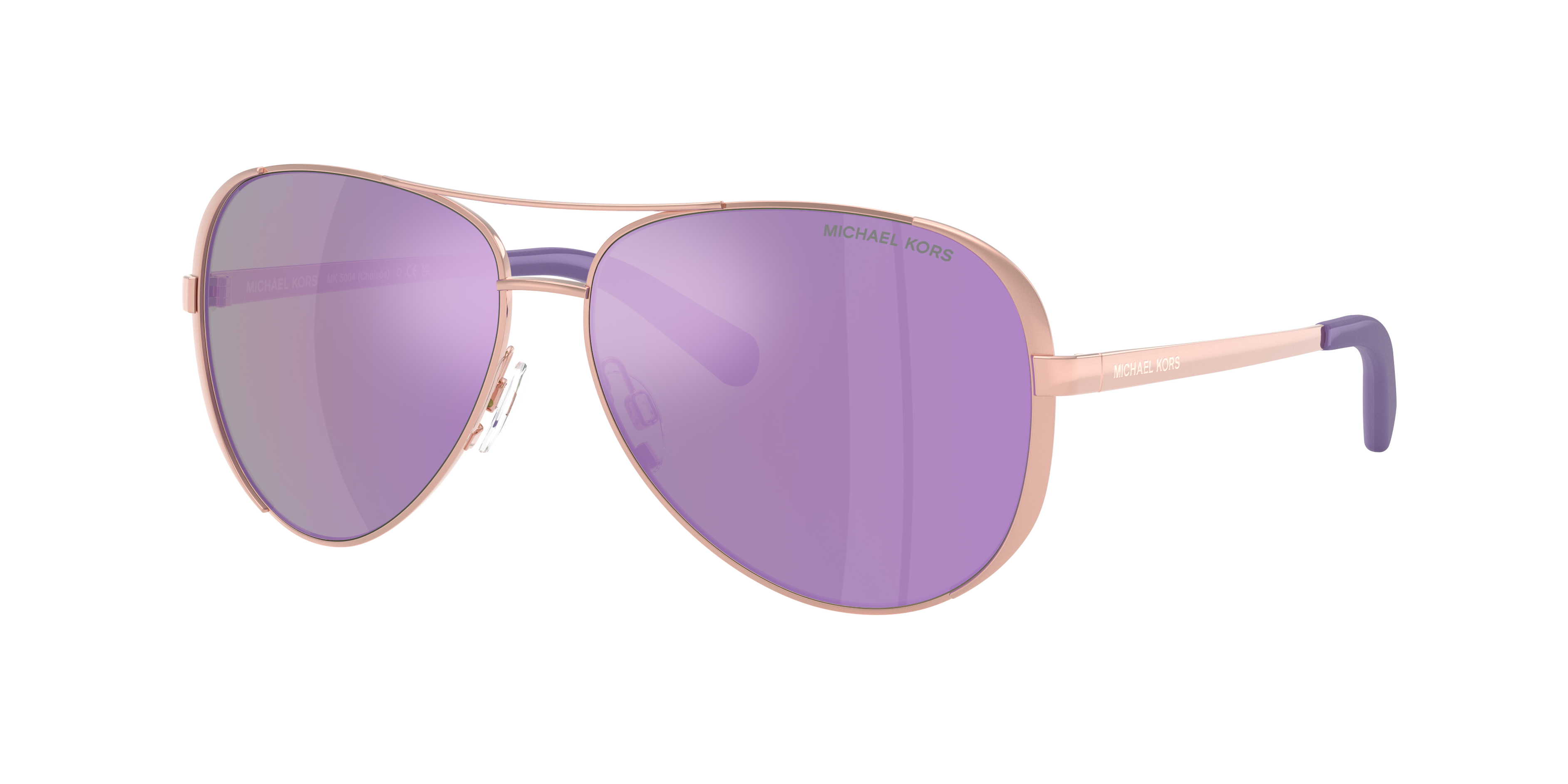 Michael Kors Chelsea L (59 - 13) with Violet lenses and Pink frame