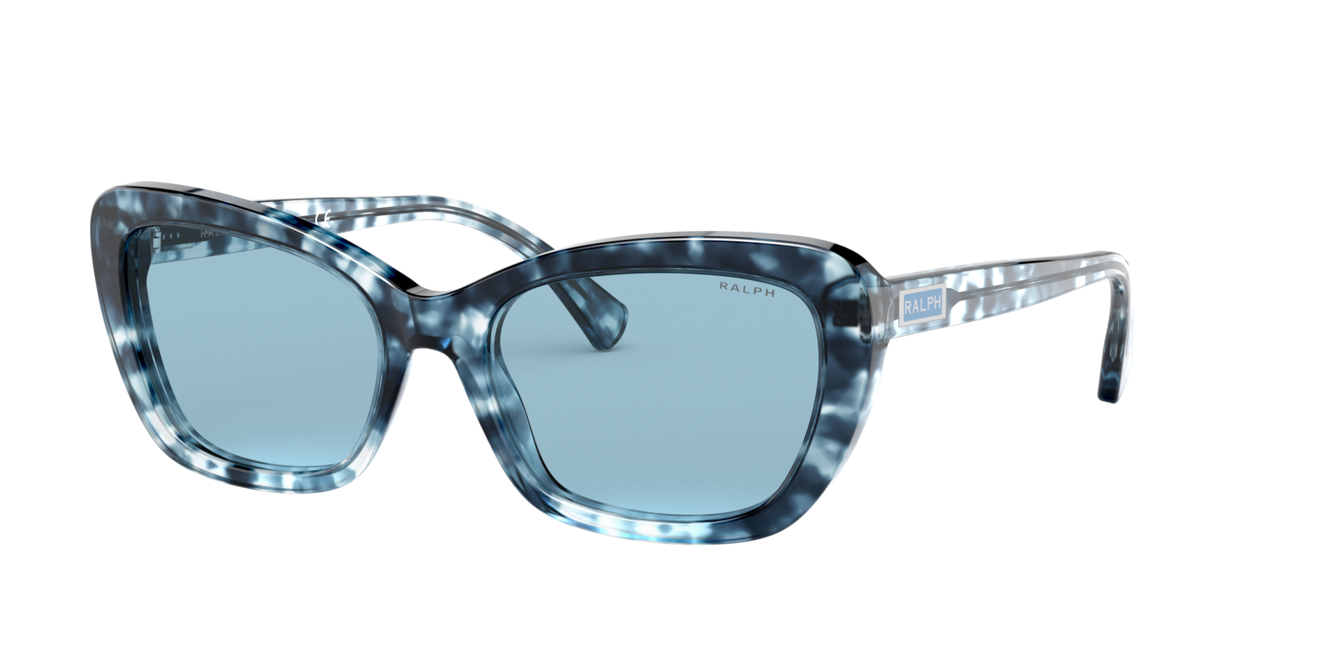 Ralph Femme Sunglass RA5264 - Couleur du Monture Havana bleu Couleur de Lentille Bleu clair Flash Vert Effet miroir 52 €