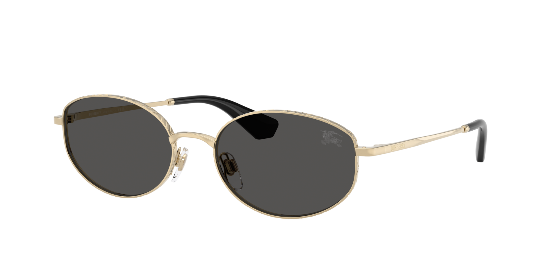 Burberry Woman Sunglass BE3169 -  Frame color: Light Gold, Lens color: Dark Grey
