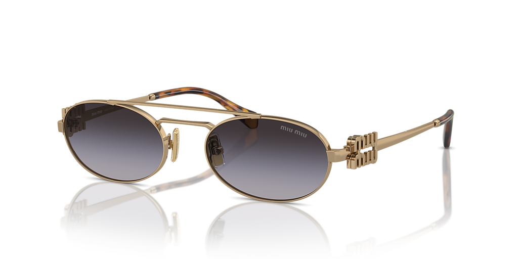 Miu Miu MU 54ZS M (53 - 19) with Grey lenses and Gold frame
