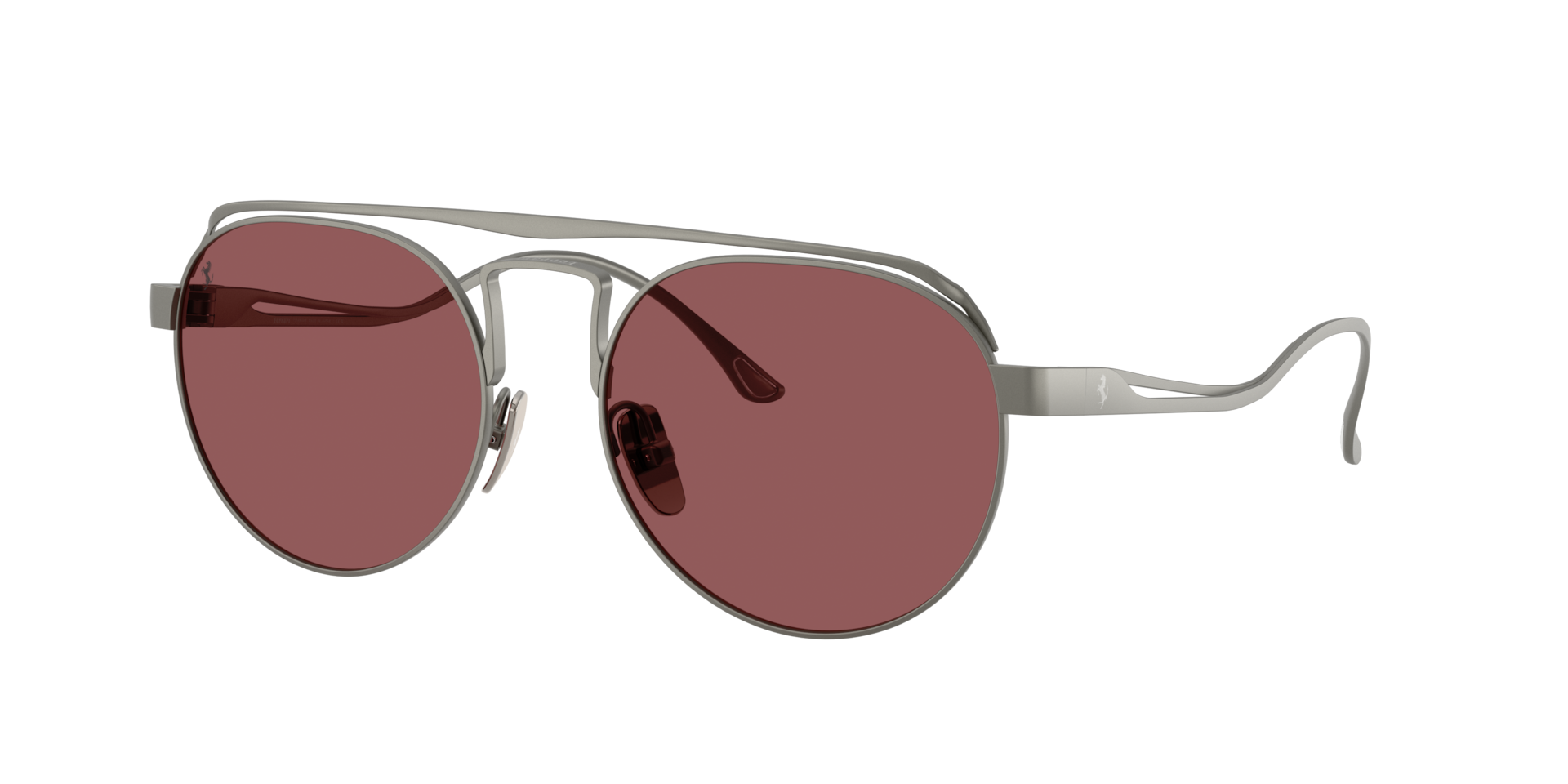 Ferrari Unisex Sunglass FH1025T -  Frame color: Matte Gunmetal, Lens color: Red