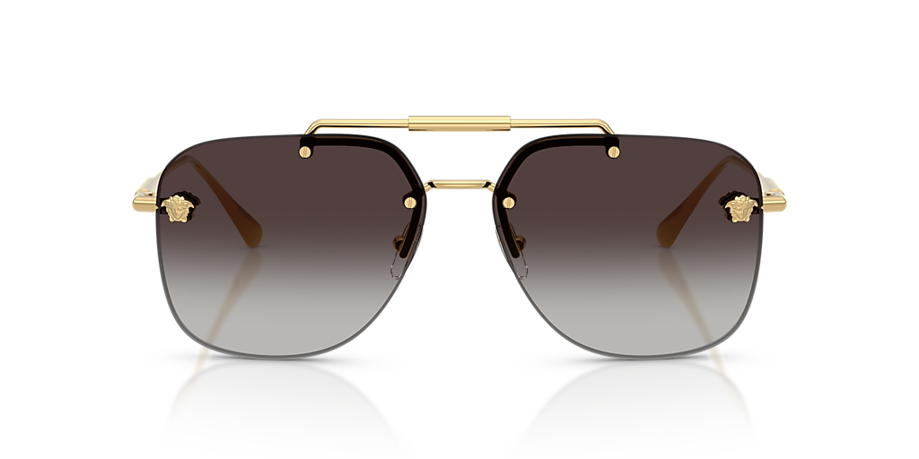 Versace VE2296 XL (60 - 14) with Grey lenses and Gold frame