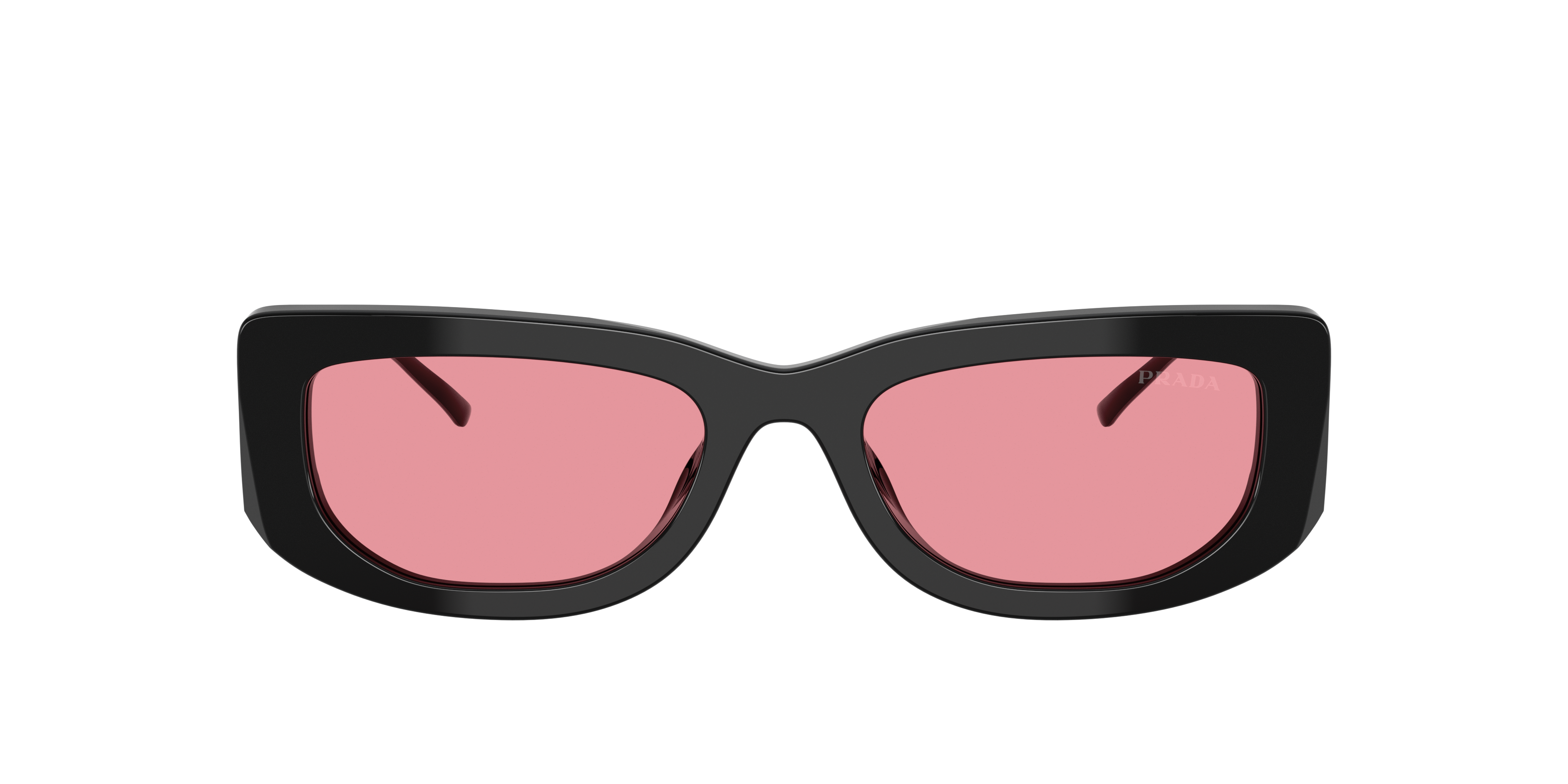 Prada PR 14YS L (53 - 19) with Pink lenses and Black frame