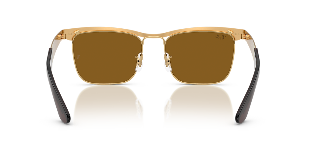 Ray-Ban Wayfarer Deluxe XXL (56 - 18) with Brown lenses and Gold