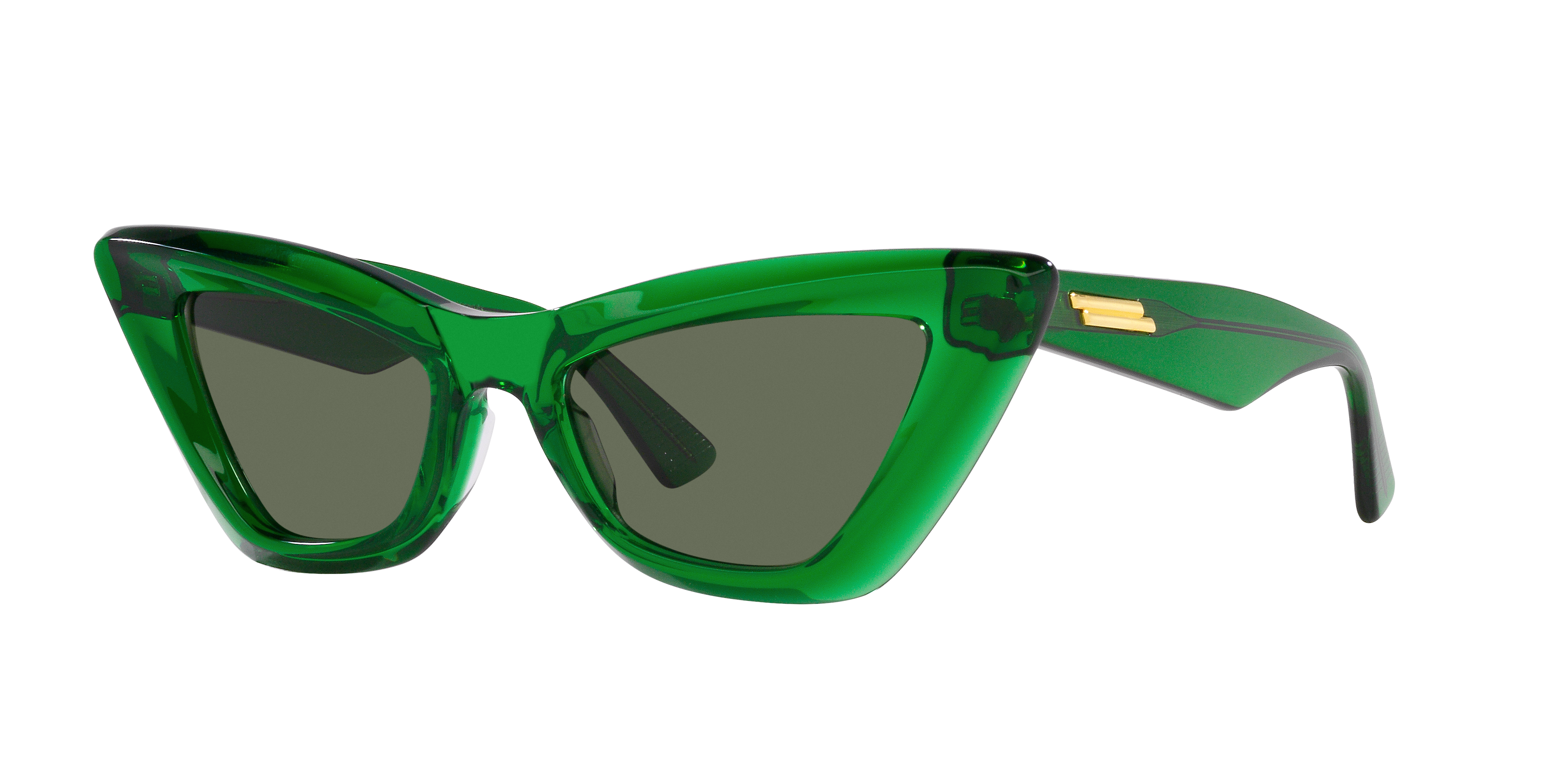 Bottega Veneta BV1101S XS (53 - 17) with Green lenses and Green