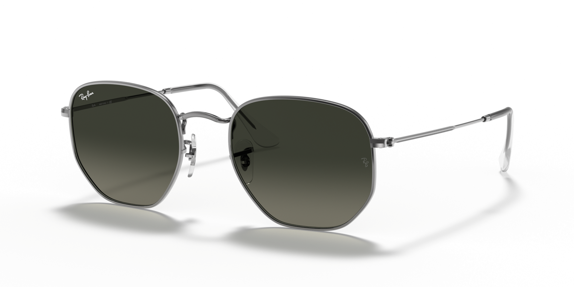 Ray-Ban Hexagonal Flat Lenses M (51 - 21) with Grey lenses and