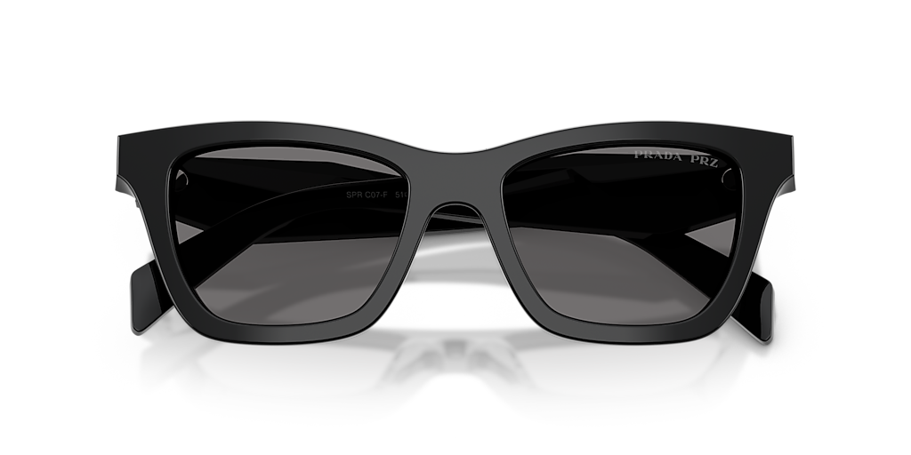 Prada PR C07SF S (52 - 16) with Grey lenses and Black frame