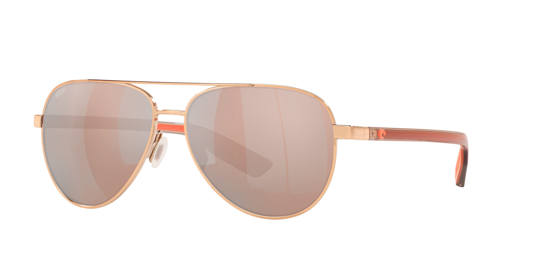 Costa Unisex Sunglass Peli - Couleur du Monture Or rose brillant Couleur de Lentille Miroir Argent et cuivre 159 €