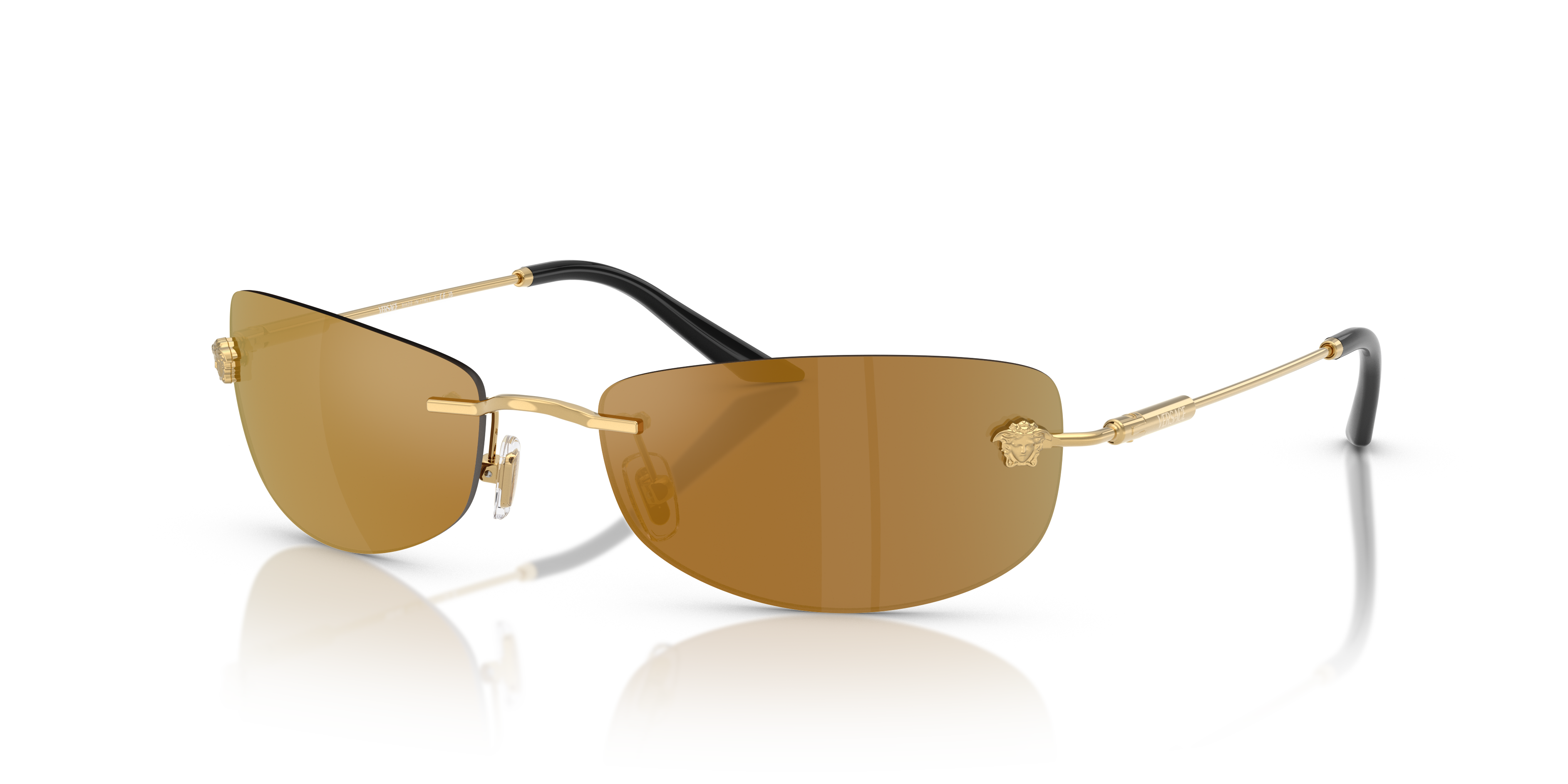 Versace VE2279 XL (60 - 18) with Copper lenses and Gold frame