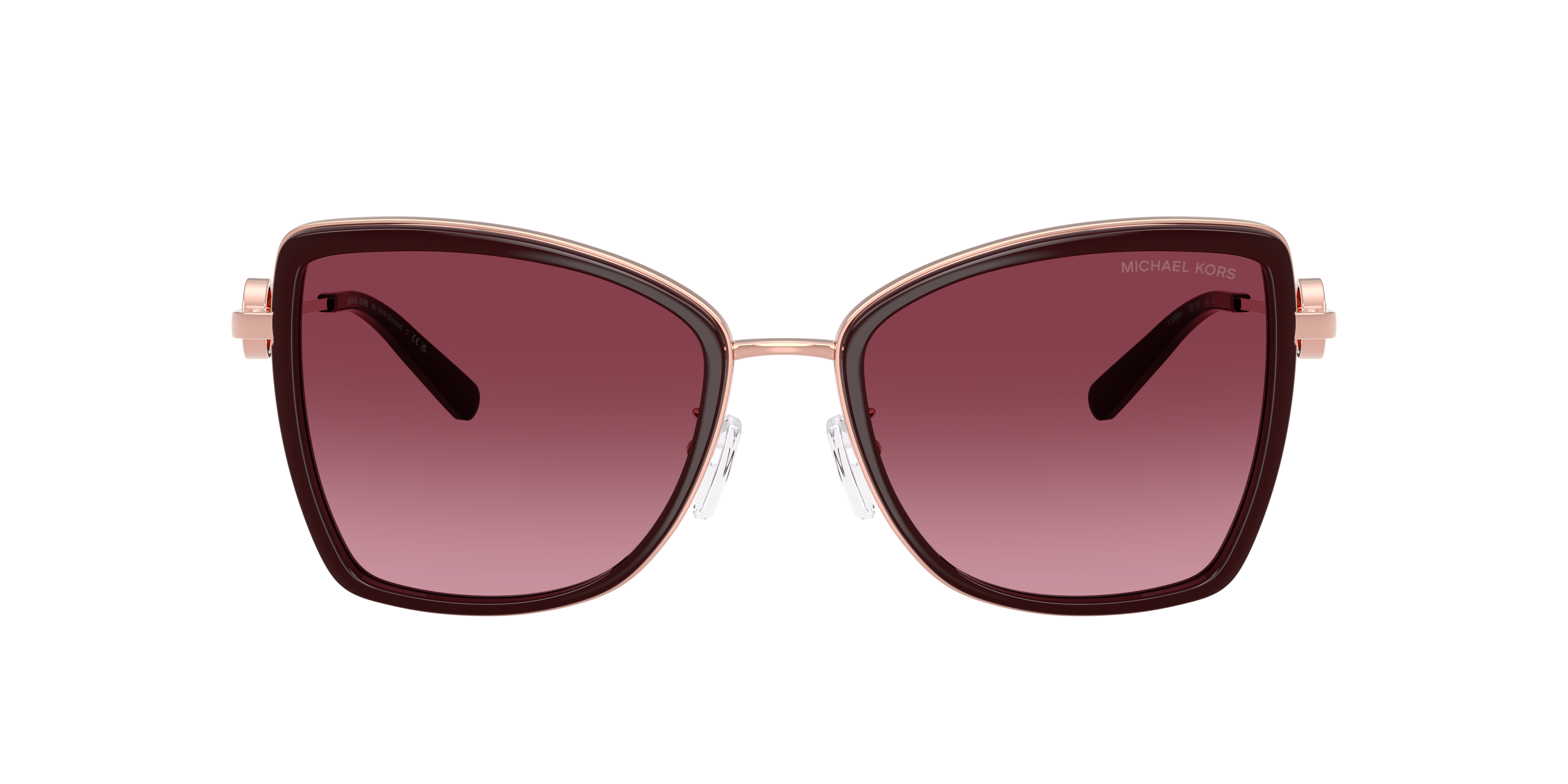 Michael Kors Corsica XL (55 - 18) with Red lenses and Gold frame