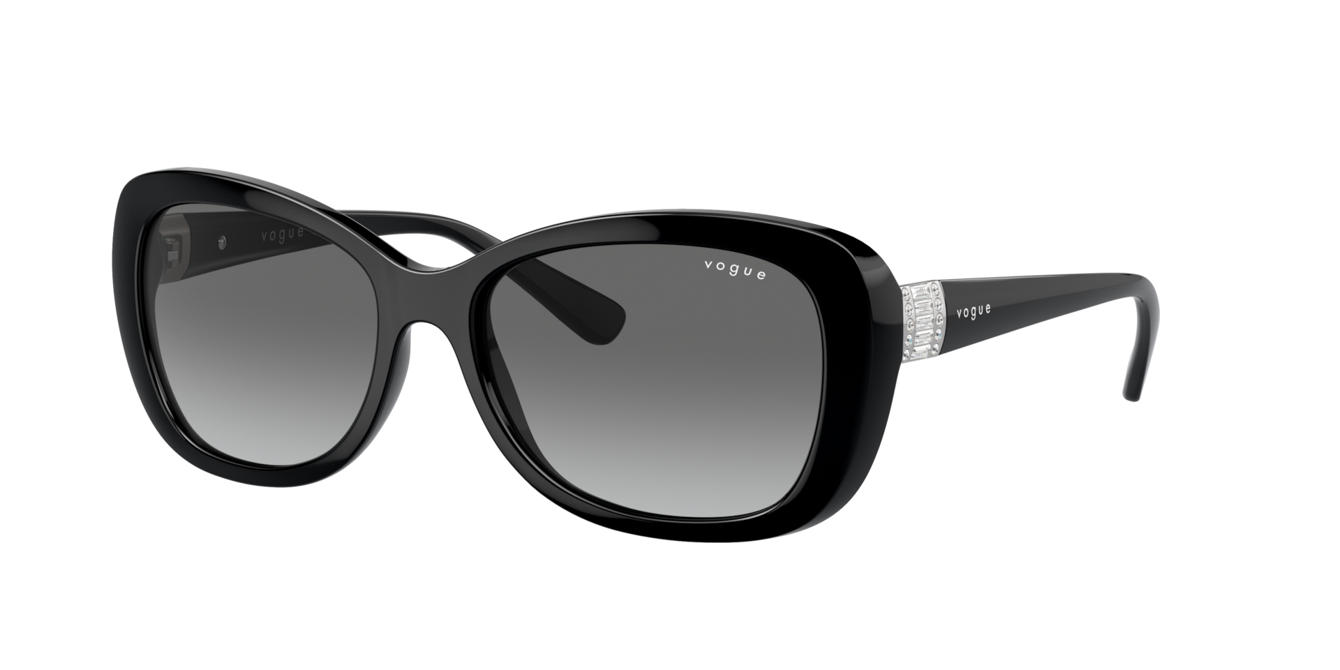 Vogue Eyewear Grey Woman Vo2943sb W44/11 Sunglasses Injected Black Butterfly Normal Shaded - Image 2