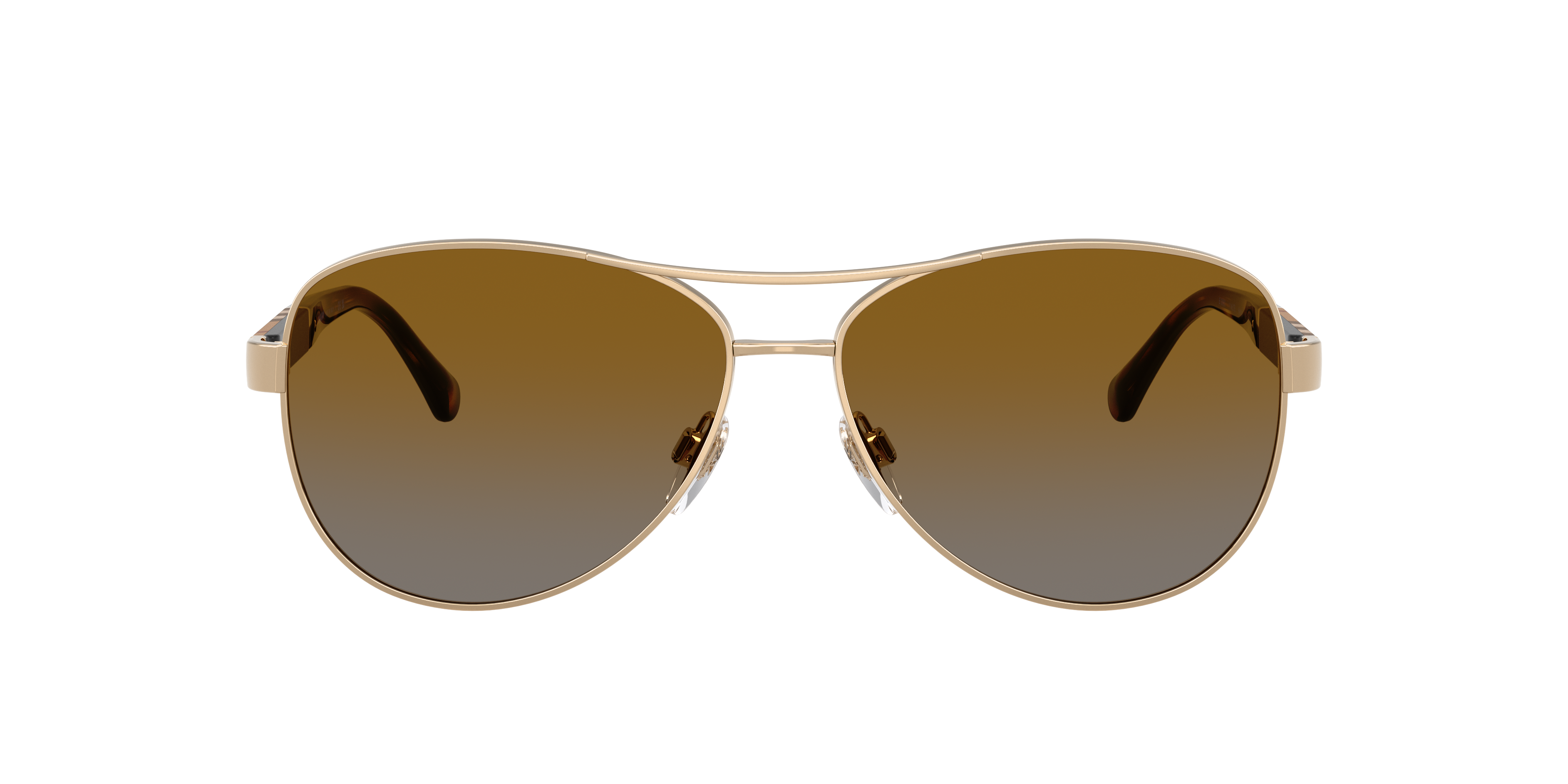 Burberry BE3080 L (59 - 14) with Brown lenses and Gold frame
