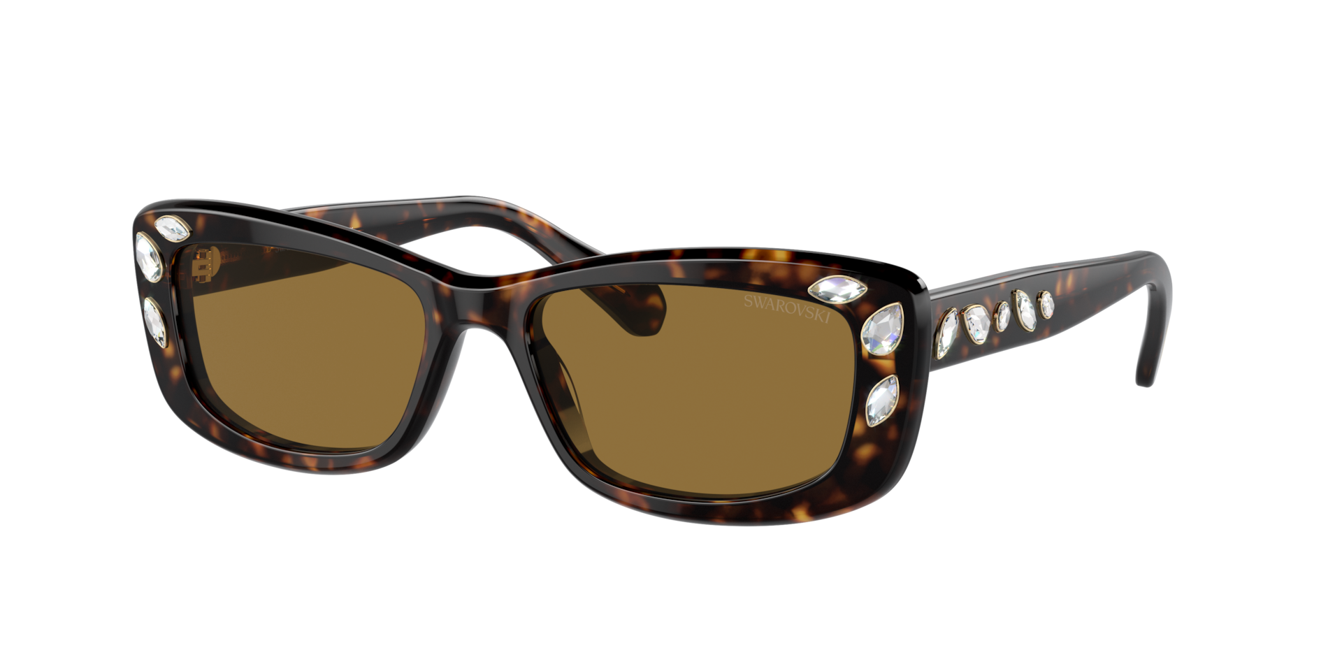 Swarovski Woman Sunglass SK6008 -  Frame color: Dark Havana, Lens color: Bronze