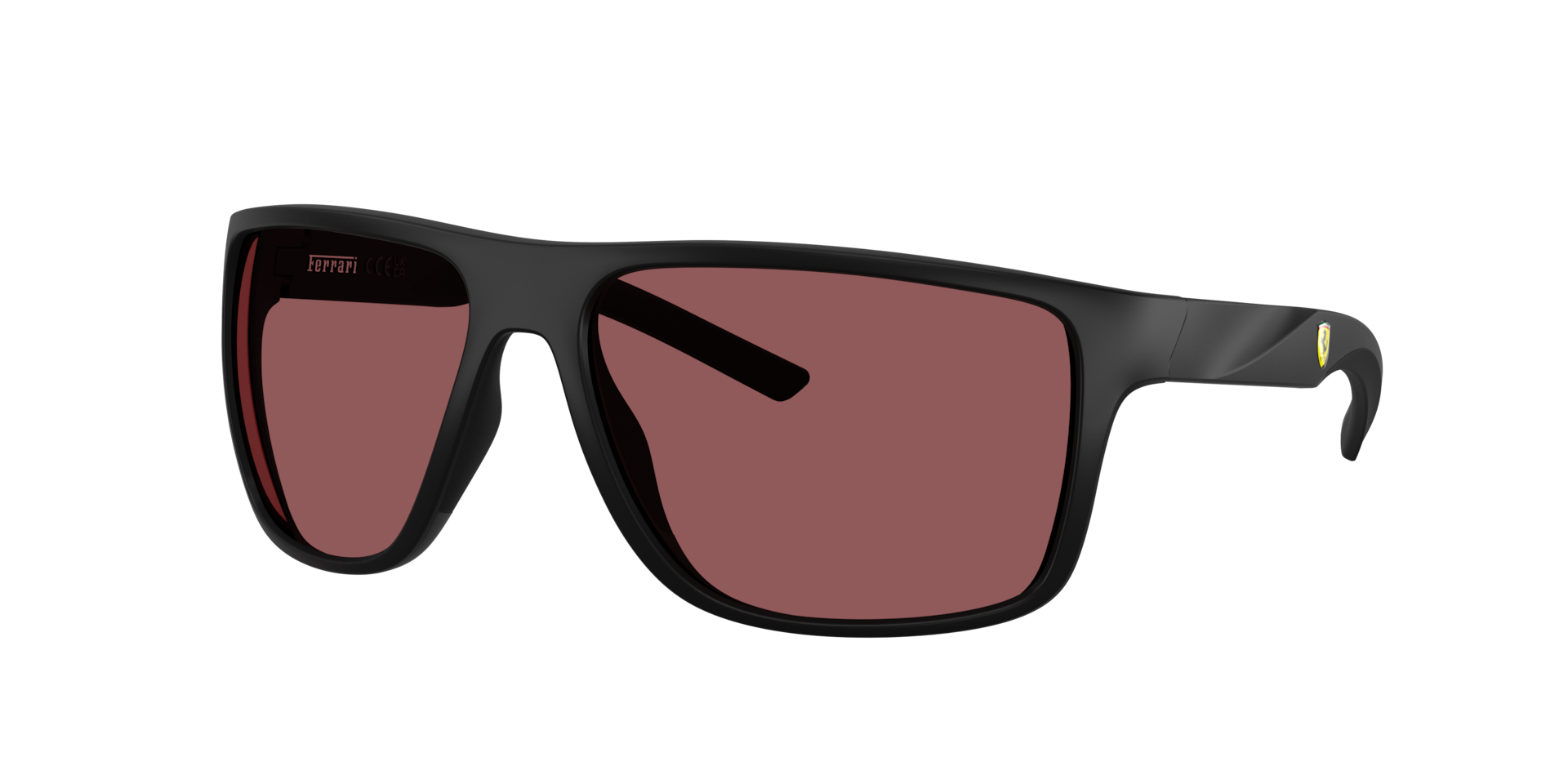 Scuderia Ferrari Man Sunglass FZ6015U -  Frame color: Matte Black, Lens color: Red Ferrari Exclusive