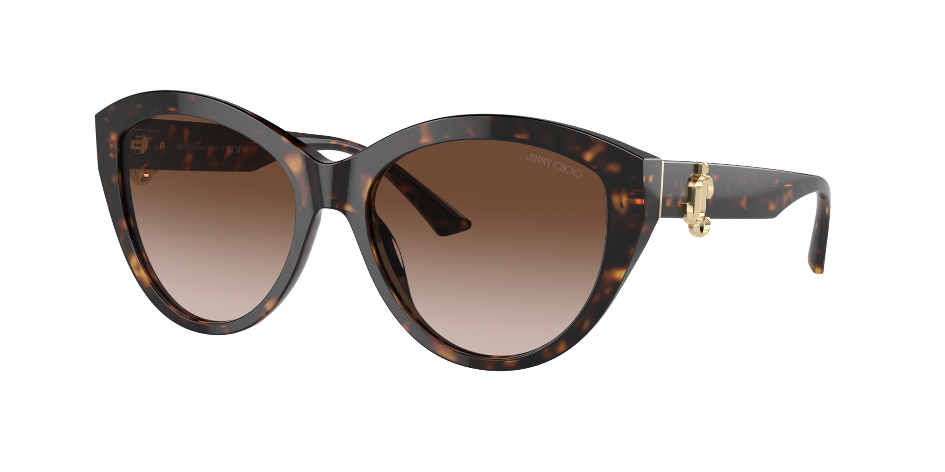 Jimmy Choo Woman Sunglass JC5007F -  Frame color: Havana, Lens color: Gradient Brown