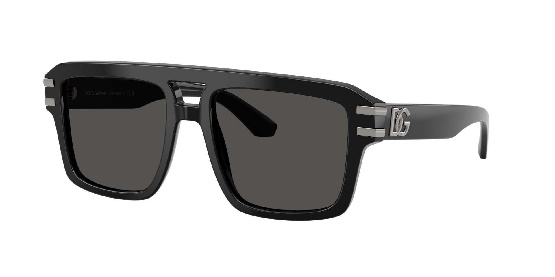 Dolce&Gabbana Mann Sunglass DG4562 - Rahmenfarbe: Schwarz, Linsenfarbe: Dunkelgrau