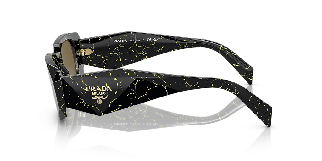 Prada PR 17WS S (49 - 20) with Brown lenses and Black frame