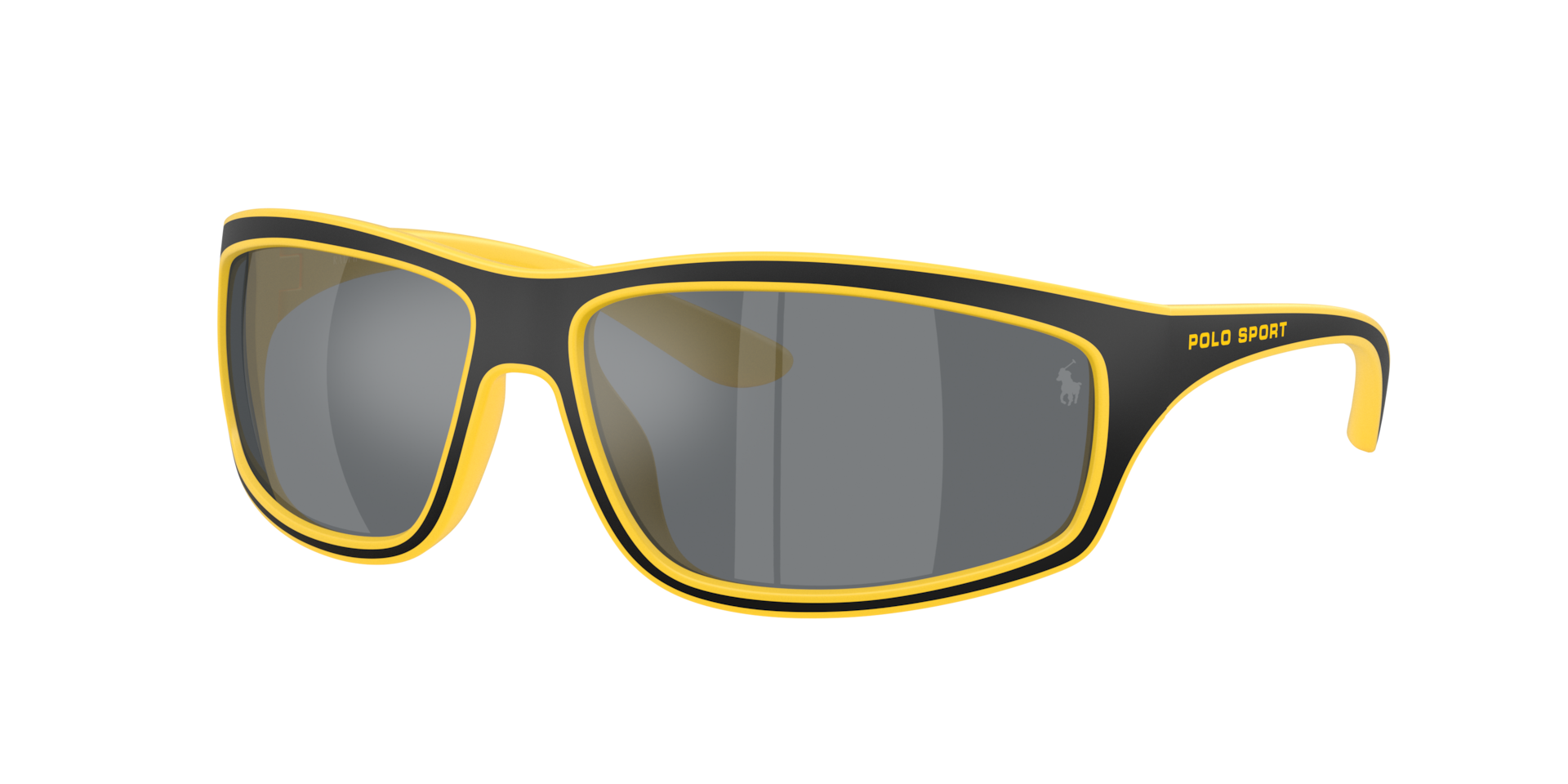 Polo Ralph Lauren Man Sunglass PH4227U -  Frame color: Matte Yellow/Black, Lens color: Grey Mirror Black