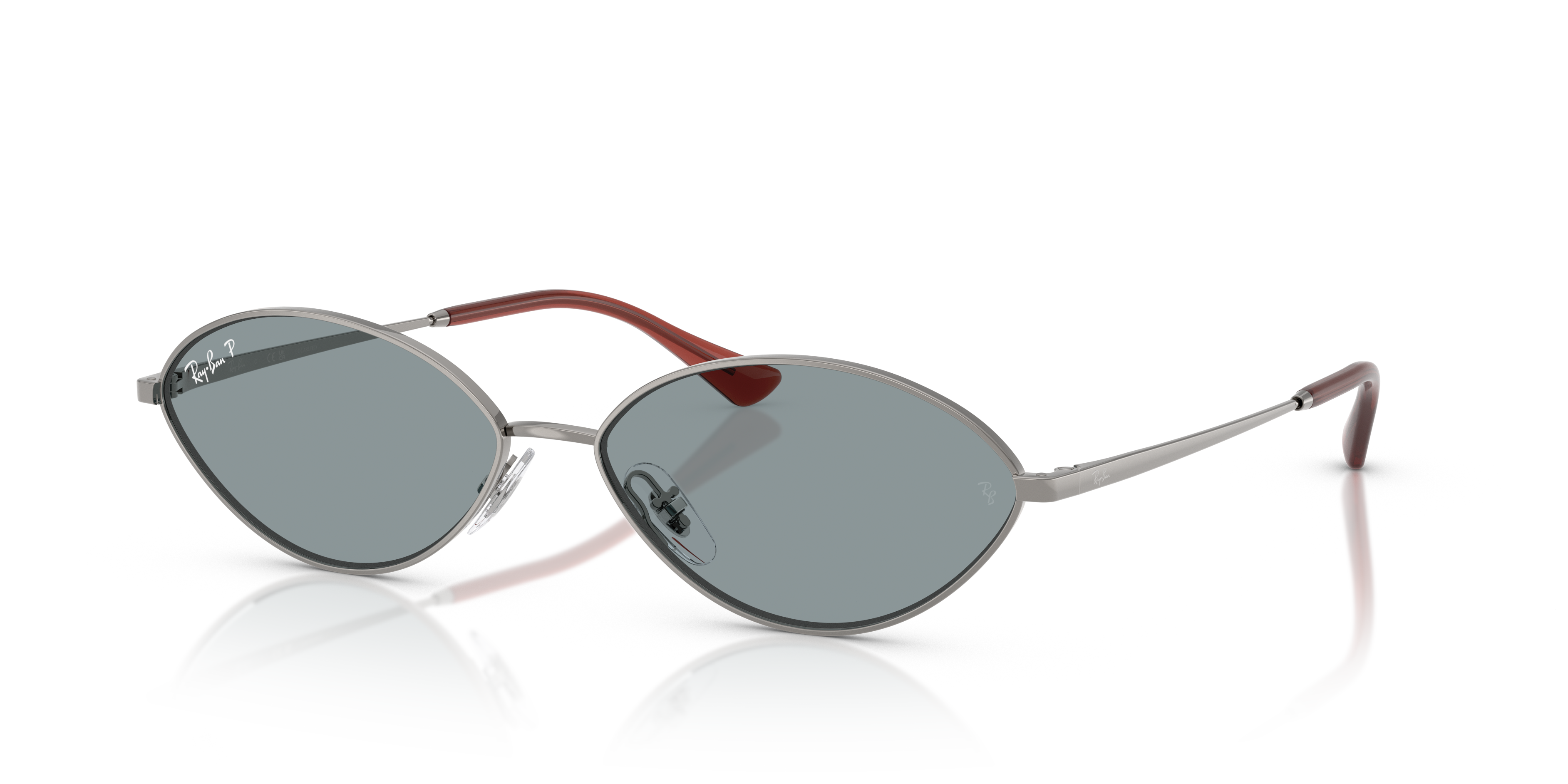 Ray-Ban Kai Bio-Based L (56 - 15) with Blue lenses and Grey frame
