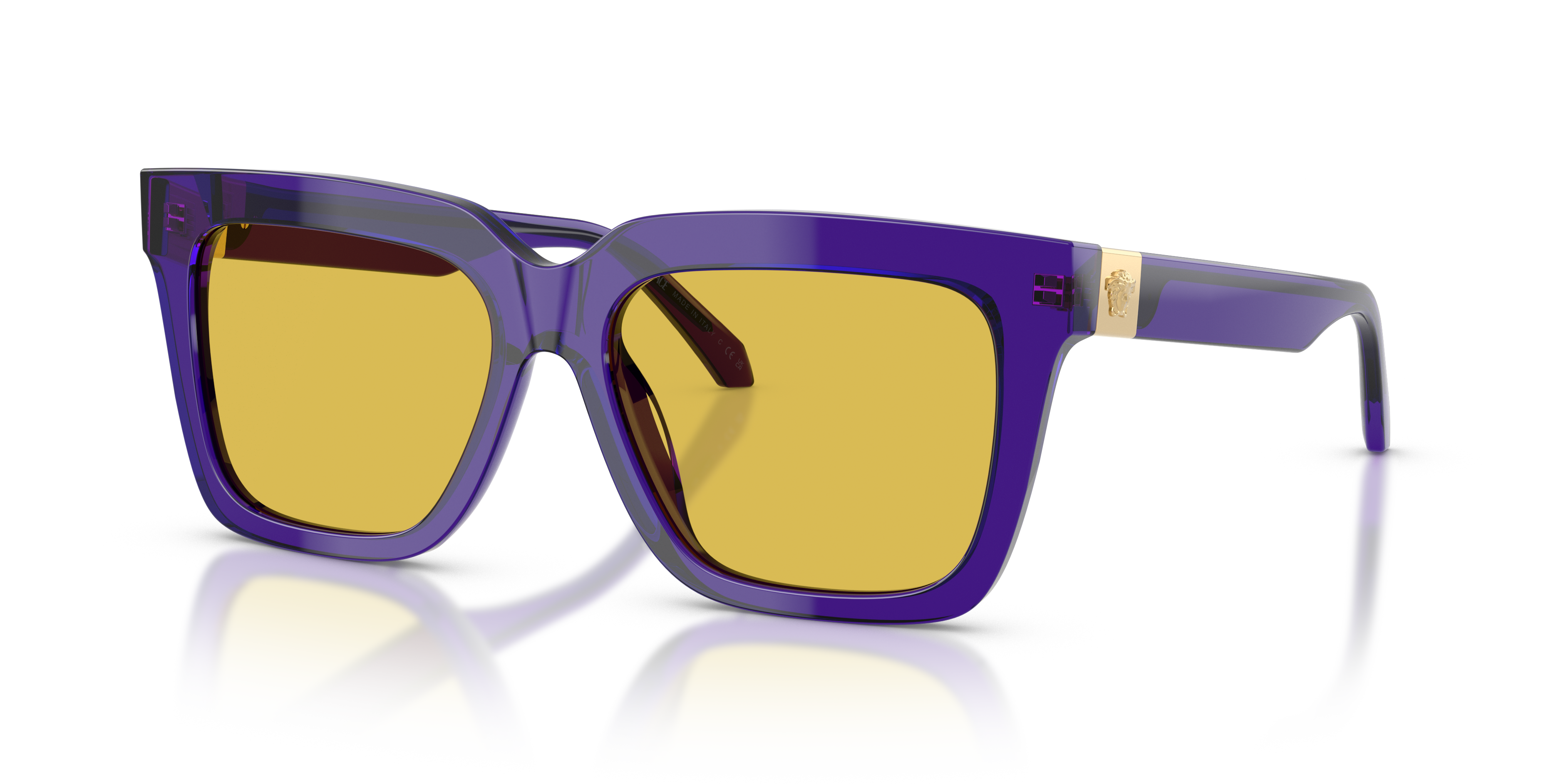 Versace VE4498F L (55 - 16) with Yellow lenses and Violet frame