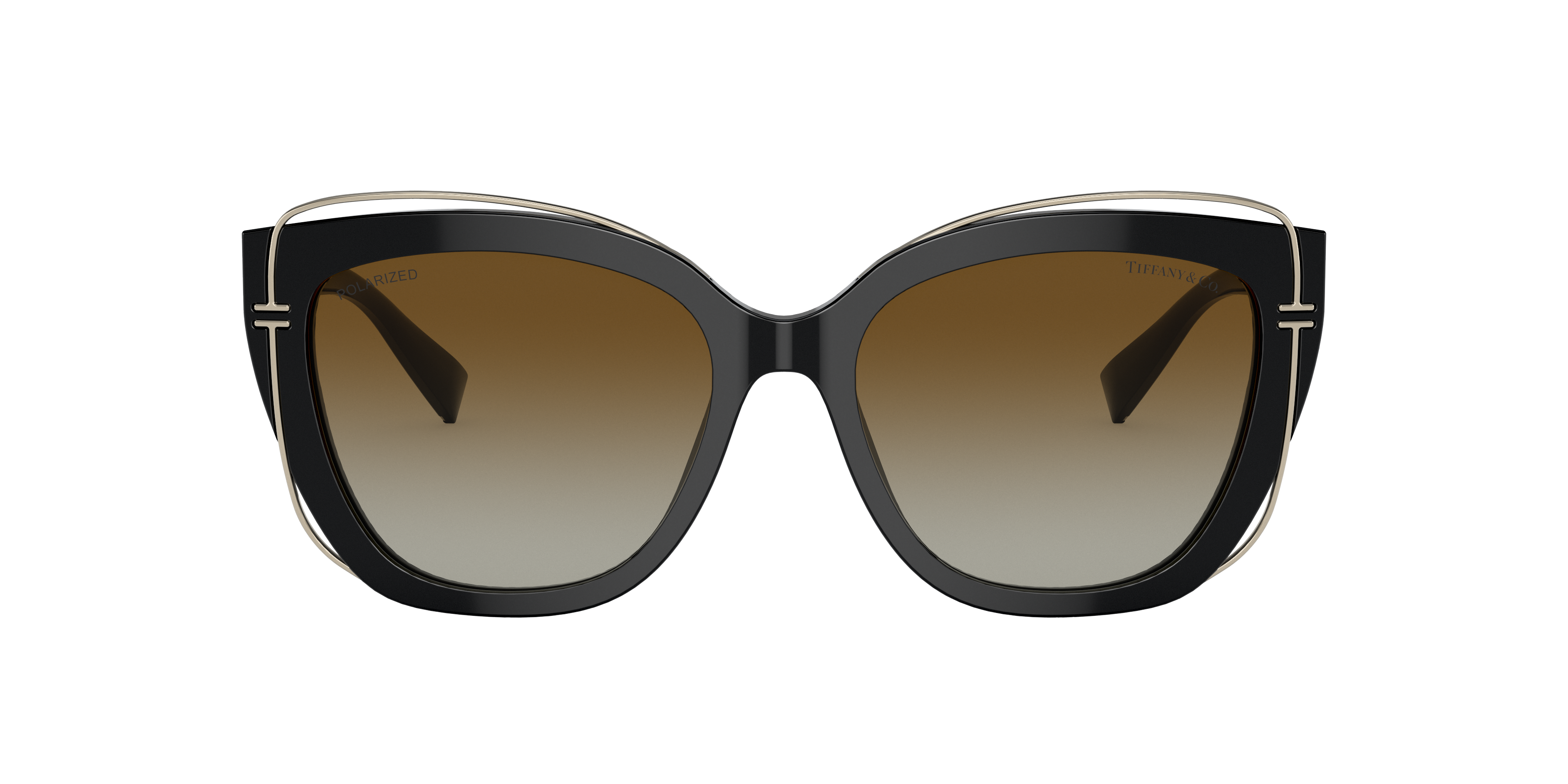Tiffany & Co. TF4148 M (54 - 17) with Brown lenses and Black frame