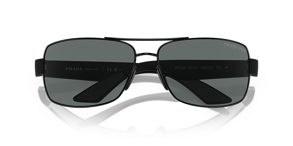 Prada Linea Rossa PS 50ZS XXL (65 - 14) with Grey lenses and Black