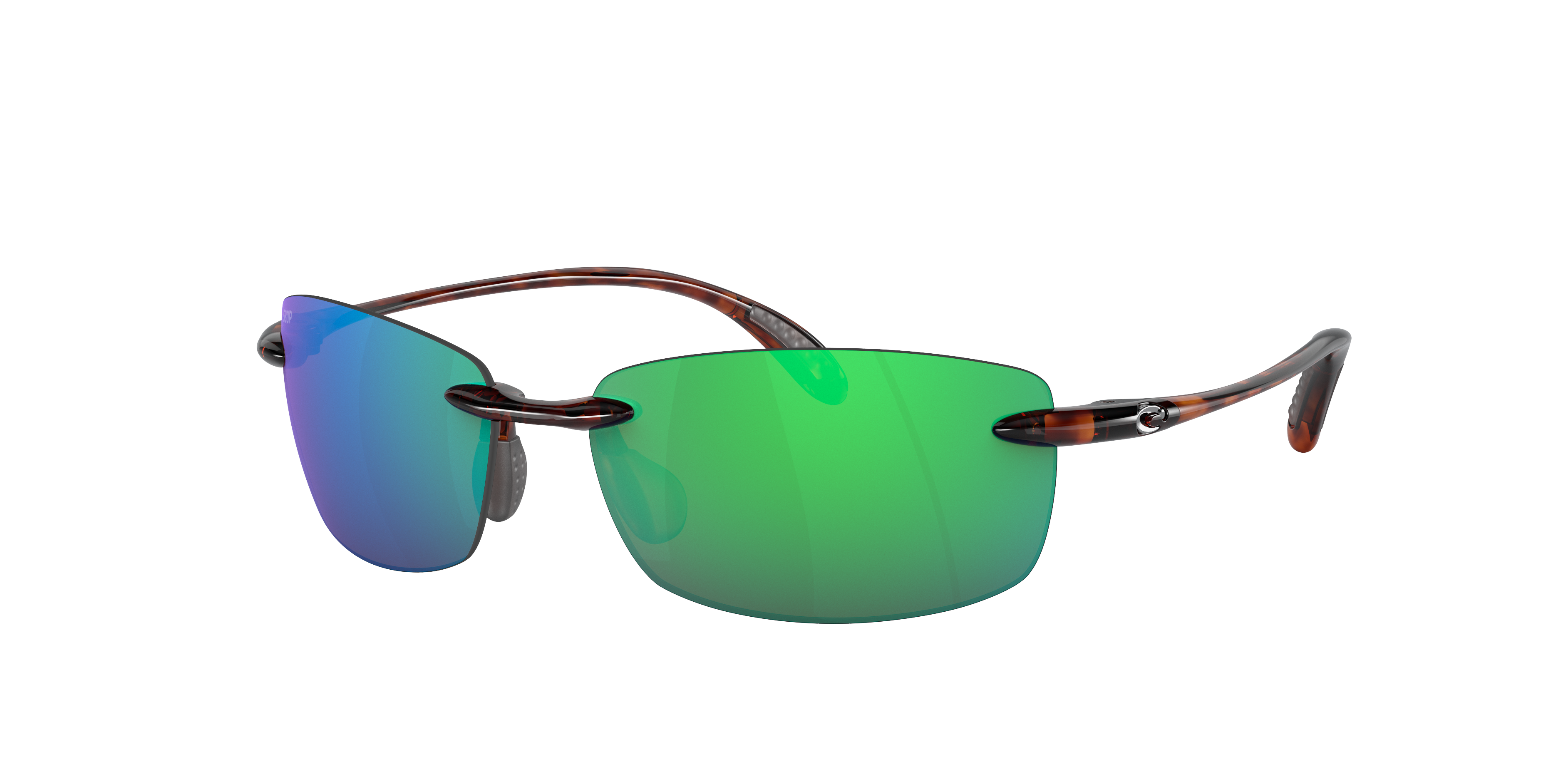 Costa Unisex Sunglass Ballast -  Frame color: Tortoise, Lens color: Green Mirror