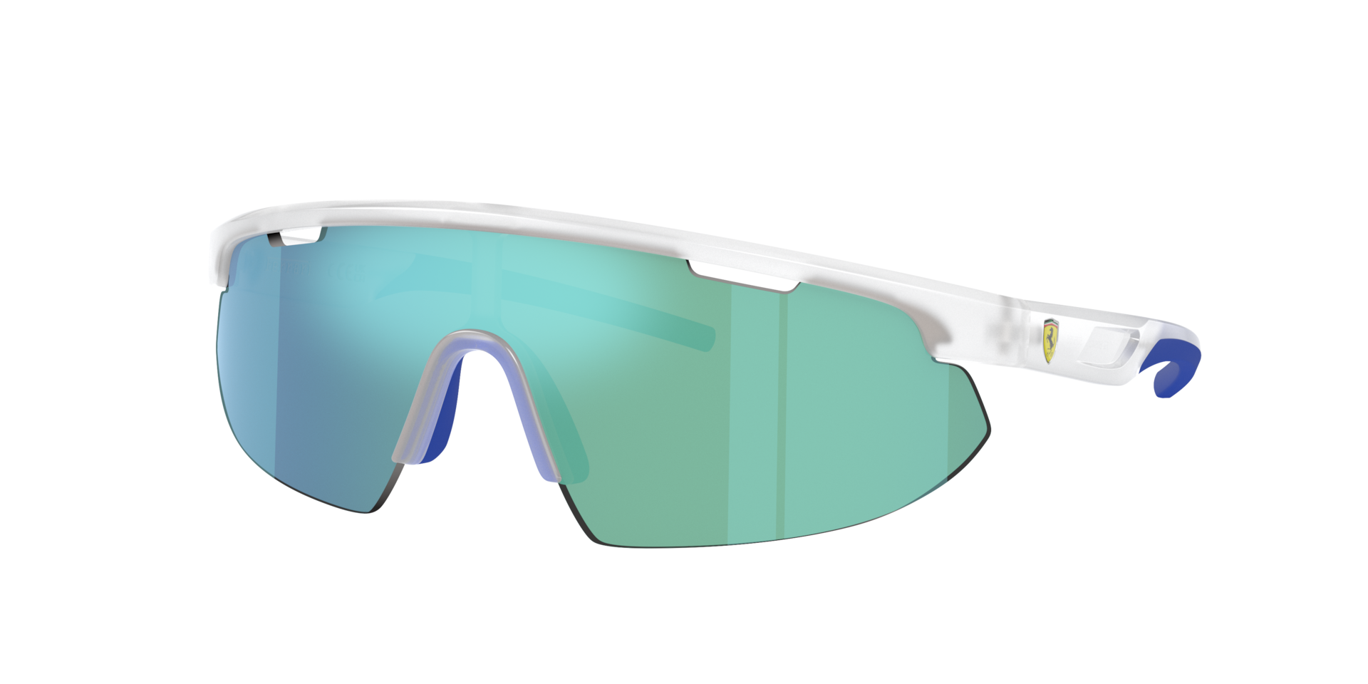 Scuderia Ferrari Unisex Sunglass FZ6004U -  Frame color: Opal Grey, Lens color: Blue Violet